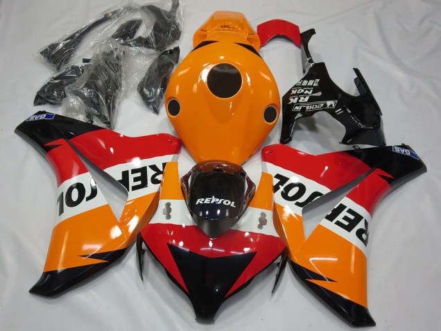 Kits Carenado Moto Honda CBR1000RR 2008-2011 - Naranja Blanco Rojo Negro Brillante Repsol Fábrica