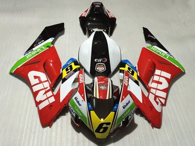 Carenados Moto Honda CBR1000RR 2004-2005 - Blanco Rojo Verde Amarillo Negro Brillante Givi 6 Fábrica