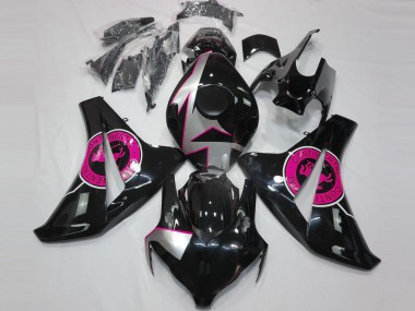 Carenados Moto Honda CBR1000RR 2008-2011 - Plata Rosa Negro Brillante Fábrica
