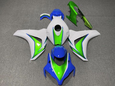 Carenados Moto Honda CBR1000RR 2008-2011 - Blanco Verde Azul Fábrica