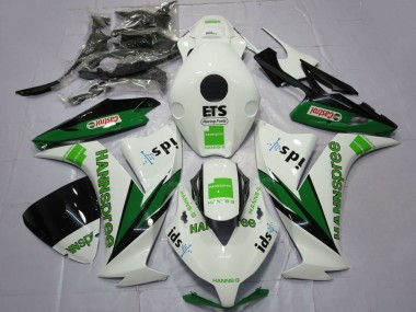 Carenados Moto Honda CBR1000RR 2012-2016 - Blanco Verde Negro Brillante Hannspree Castrol Fábrica