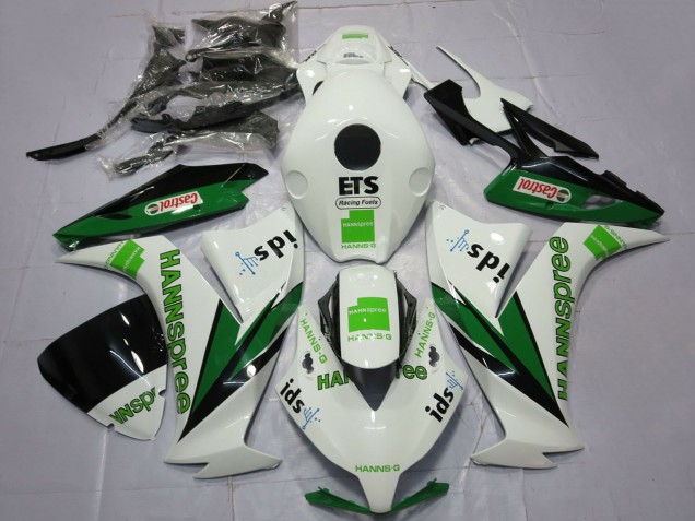 Carenados Moto Honda CBR1000RR 2012-2016 - Blanco Verde Negro Brillante Hannspree Castrol Fábrica