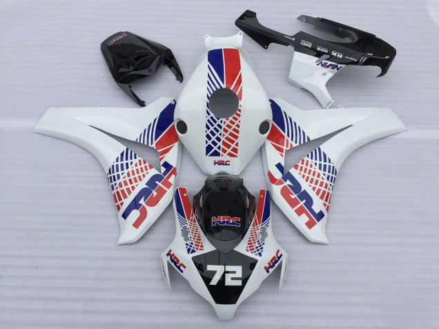 Carenados Moto Honda CBR1000RR 2008-2011 - Blanco Azul Rojo HRC 72 Fábrica