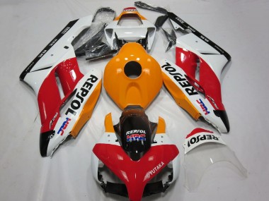 Carenado Moto Honda CBR1000RR 2004-2005 - Blanco Naranja Rojo Negro Brillante Repsol HRC Fábrica
