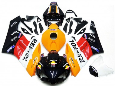 Kits Carenado Moto Honda CBR1000RR 2004-2005 - Naranja Blanco Rojo Negro Brillante Repsol Fábrica