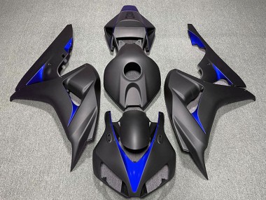 Carenados Moto Honda CBR1000RR 2006-2007 - Negro Mate Azul Fábrica