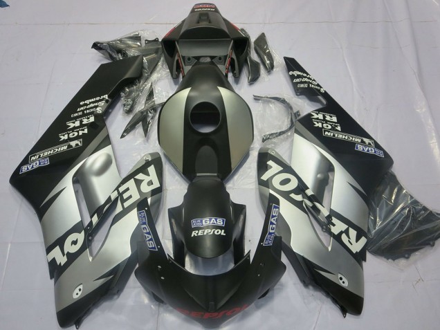 Carenados Moto Honda CBR1000RR 2004-2005 - Plata Gris Negro Mate Repsol Fábrica
