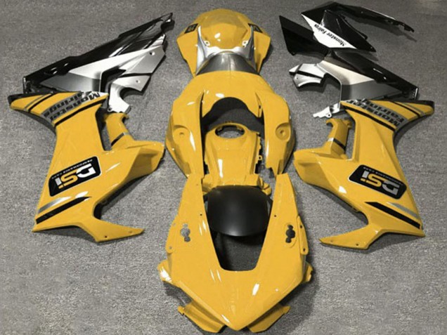 Carenados Moto Honda CBR1000RR 2017-2023 - Mostaza Amarillo Blanco Plata Negro Brillante DSI Fábrica