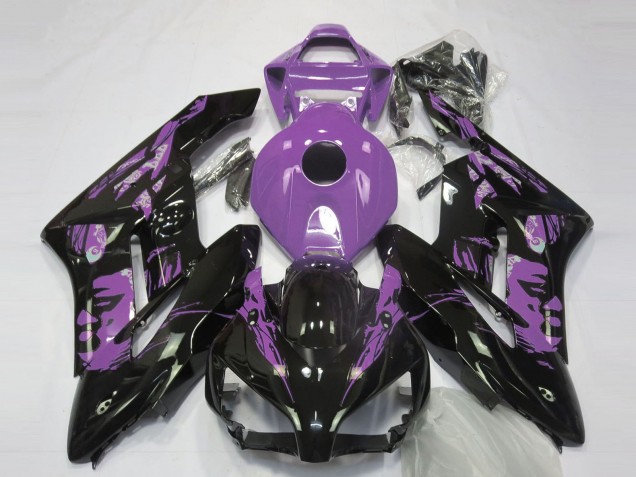 Carenados Moto Honda CBR1000RR 2004-2005 - Púrpura Claro Negro Brillante Le Mis Fábrica