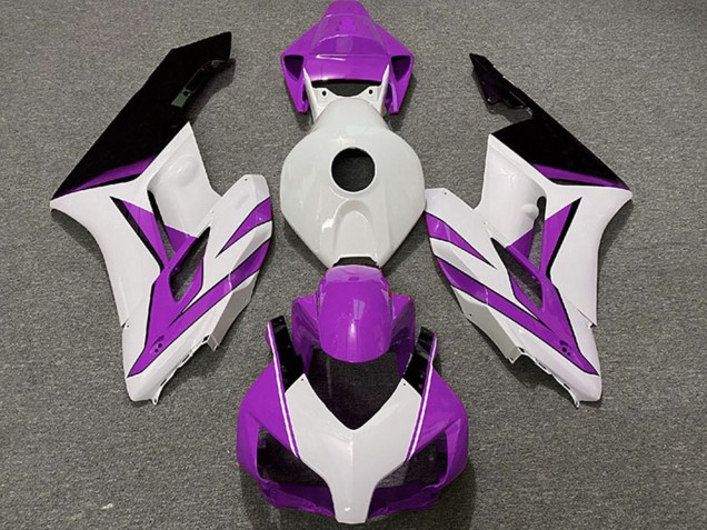 Carenados Moto Honda CBR1000RR 2004-2005 - Blanco Púrpura Negro Brillante Fábrica