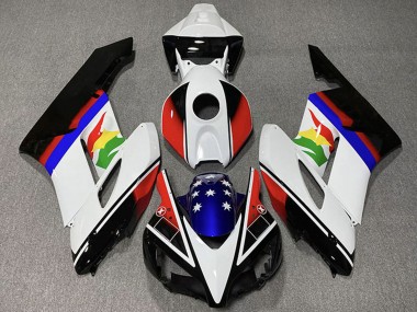 Carenados Moto Honda CBR1000RR 2004-2005 - Blanco Rojo Azul Negro Brillante Estrella Fábrica