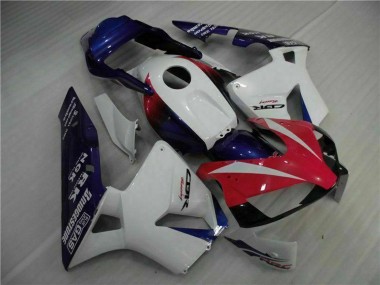Carenado Moto Honda CBR600RR 2003-2004 - Blanco Rojo Azul Fábrica
