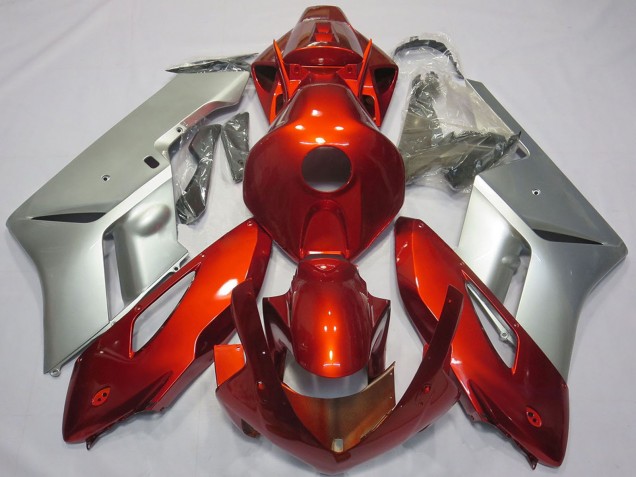 Carenados Moto Honda CBR1000RR 2004-2005 - Plata Rojo Fábrica