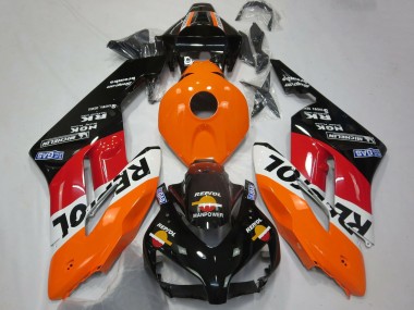 Carenado Moto Honda CBR1000RR 2004-2005 - Naranja Blanco Rojo Negro Brillante Repsol Fábrica