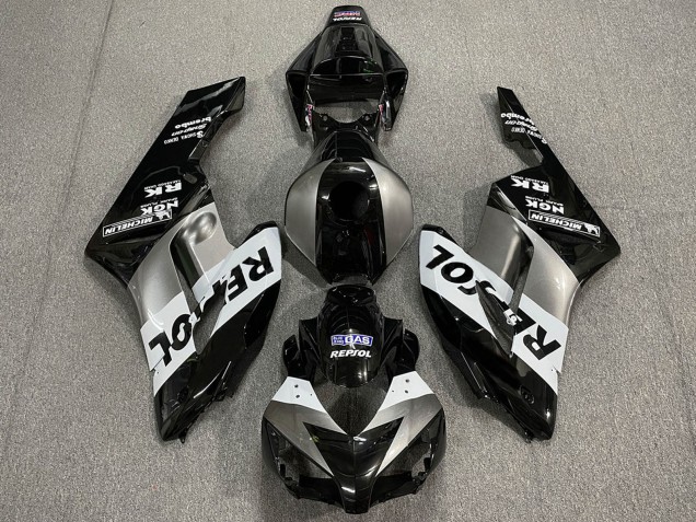Carenados Moto Honda CBR1000RR 2004-2005 - Plata Blanco Negro Brillante Repsol Fábrica