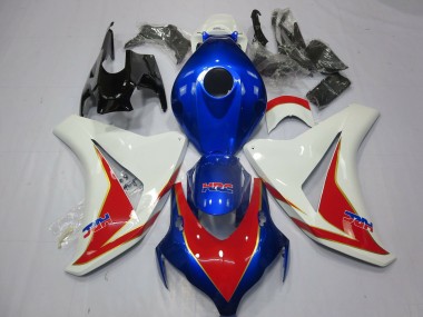 Carenados Moto Honda CBR1000RR 2008-2011 - Blanco Azul Rojo HRC Fábrica