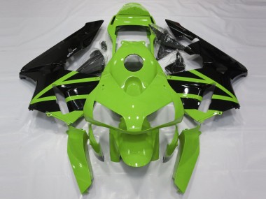 Kits Carenado Moto Honda CBR600RR 2003-2004 - Verde Negro Brillante Fábrica