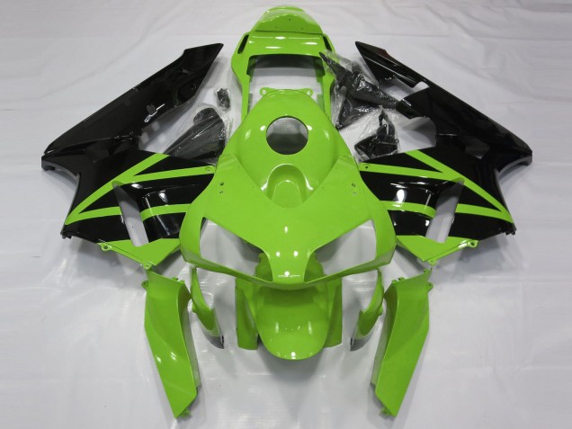 Kits Carenado Moto Honda CBR600RR 2003-2004 - Verde Negro Brillante Fábrica