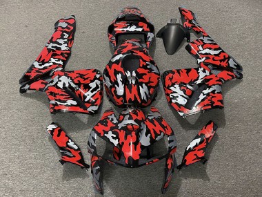 Carenados Moto Honda CBR600RR 2005-2006 - Camouflage Rojo Fábrica