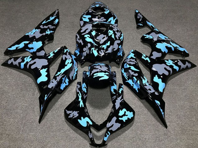 Carenados Moto Honda CBR600RR 2007-2008 - Azul Gris Camouflage Fábrica