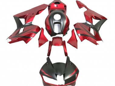 Carenados Moto Honda CBR600RR 2013-2026 - Rojo Profundo Negro Mate Fábrica