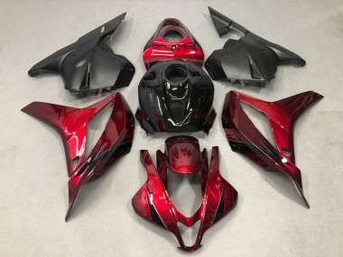 Carenado Moto Honda CBR600RR 2009-2012 - Rojo Negro Brillante OEM Estilo Fábrica