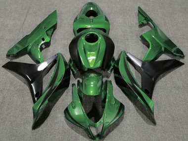 Carenados Moto Honda CBR600RR 2007-2008 - Verde Negro Brillante OEM Estilo Fábrica
