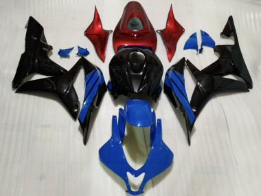 Carenados Moto Honda CBR600RR 2007-2008 - Rojo Azul Negro Brillante Fábrica