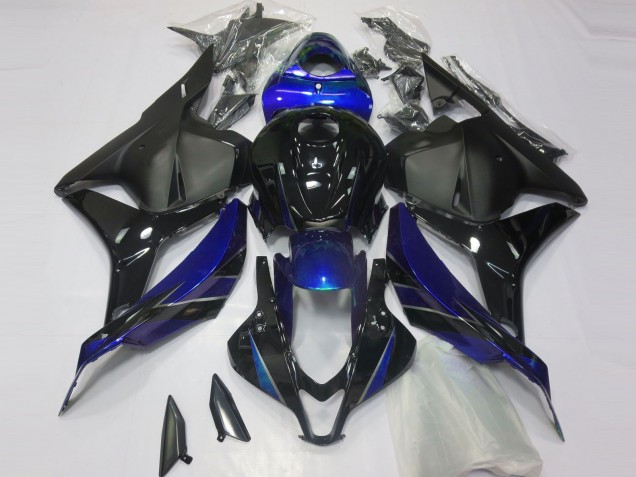 Carenado Moto Honda CBR600RR 2009-2012 - Azul Negro Brillante Negro Mate Fábrica