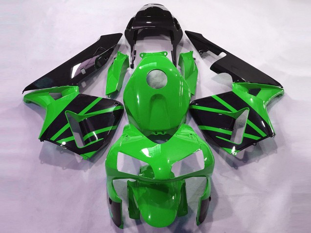 Carenados Moto Honda CBR600RR 2003-2004 - Verde Negro Brillante OEM Estilo Fábrica