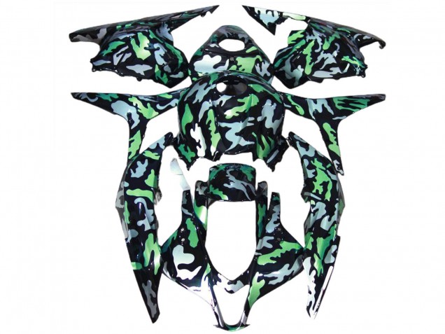 Carenados Moto Honda CBR600RR 2009-2012 - Verde Gris Camouflage Fábrica