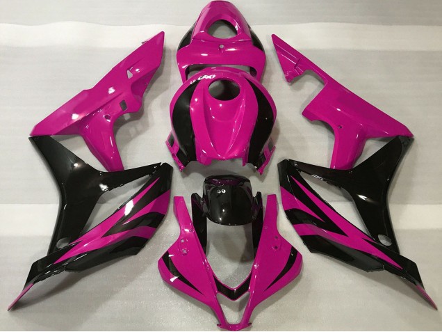 Carenado Moto Honda CBR600RR 2007-2008 - Rosa Negro Brillante OEM Estilo Fábrica