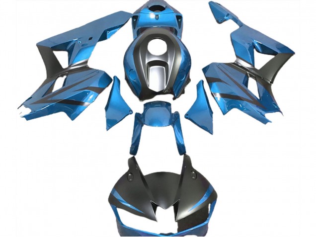 Carenados Moto Honda CBR600RR 2013-2026 - Azul Claro Negro Mate Fábrica