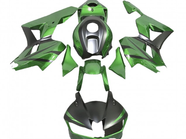 Carenados Moto Honda CBR600RR 2013-2023 - Lizard Verde Negro Mate Fábrica