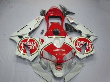 Carenados Moto Honda CBR600RR 2003-2004 - Blanco Rojo Lucky Strike Fábrica