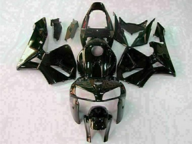 Carenados Moto Honda CBR600RR 2005-2006 - Negro Brillante Blanco Fábrica