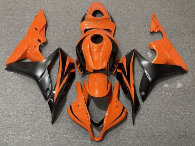 Carenados Moto Honda CBR600RR 2007-2008 - Naranja Negro Mate OEM Estilo Fábrica