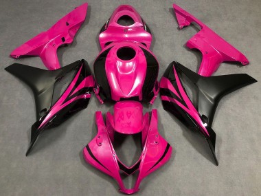 Carenados Moto Honda CBR600RR 2007-2008 - Rosa Negro Mate OEM Estilo Fábrica