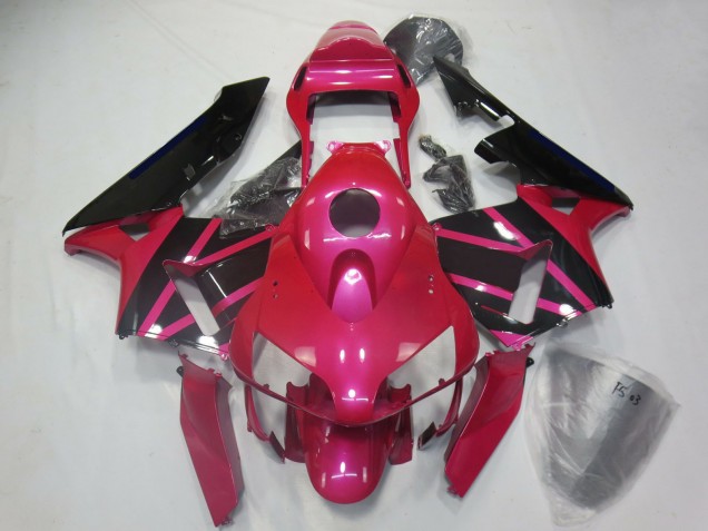 Carenados Moto Honda CBR600RR 2003-2004 - Rosa Negro Brillante Fábrica