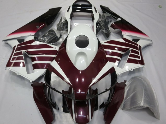 Carenados Moto Honda CBR600RR 2003-2004 - Blanco Púrpura Oscuro Fábrica