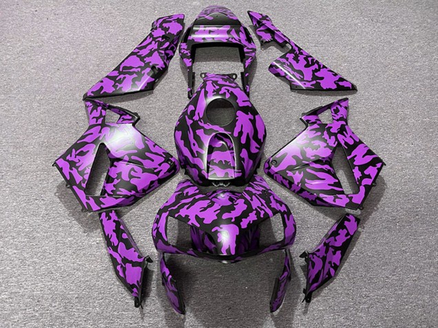 Carenados Moto Honda CBR600RR 2003-2004 - Púrpura Negro Camouflage Fábrica