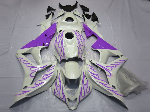 Carenados Moto Honda CBR600RR 2007-2008 - Blanco Púrpura Llama Fábrica