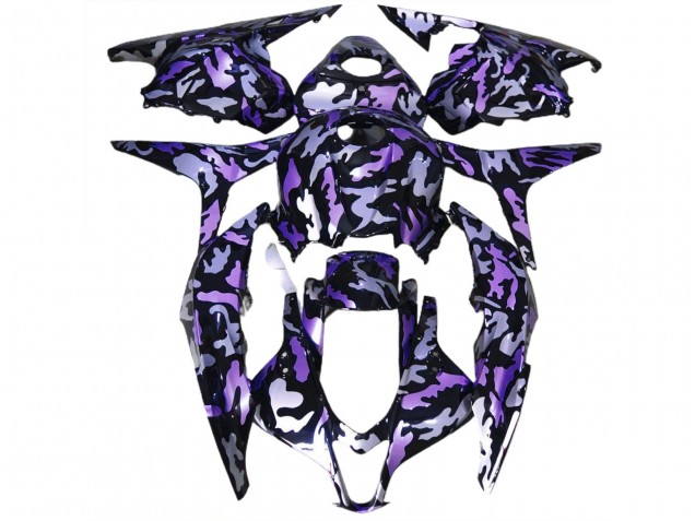 Carenado Moto Honda CBR600RR 2009-2012 - Púrpura Plata Camouflage Fábrica