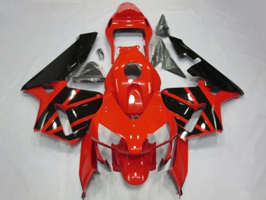 Carenados Moto Honda CBR600RR 2003-2004 - Rojo Negro Brillante OEM Estilo Fábrica