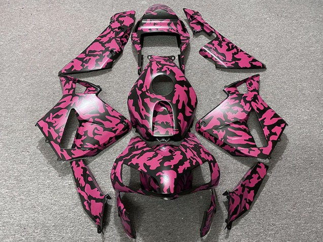 Carenados Moto Honda CBR600RR 2003-2004 - Rojo Negro Camouflage Fábrica