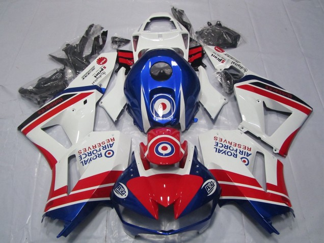 Carenados Moto Honda CBR600RR 2013-2026 - Blanco Rojo Azul Royal Air Force Fábrica