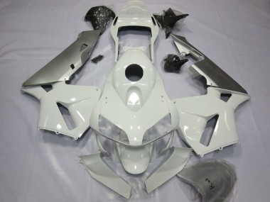 Carenados Moto Honda CBR600RR 2003-2004 - Plata Blanco Fábrica