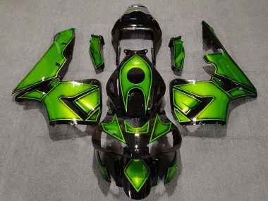 Carenados Moto Honda CBR600RR 2003-2004 - Verde Negro Brillante Fábrica