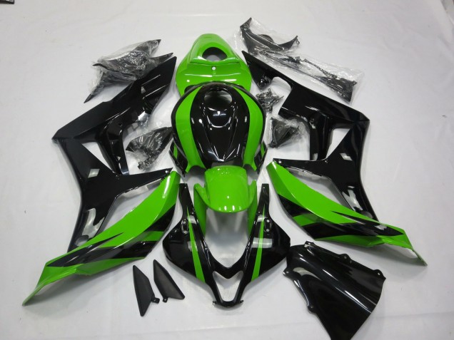 Carenados Moto Honda CBR600RR 2007-2008 - Verde Negro Brillante Fábrica