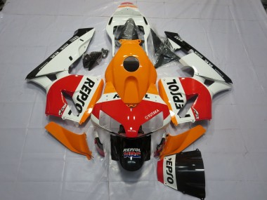 Carenados Moto Honda CBR600RR 2003-2004 - Naranja Blanco Rojo Negro Brillante Repsol Fábrica